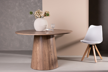 Table à manger 'Lisa' Ronde 120cm - Brun