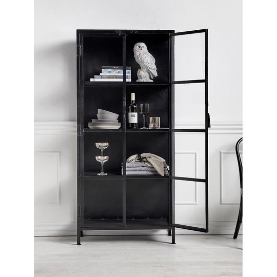 Vitrine 'Phoenix' - Fer/Noir