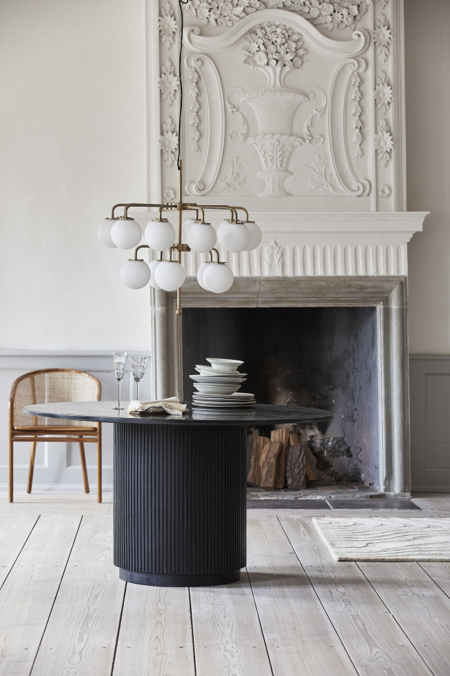 Plafonnier 'Paloma' - Blanc/Laiton