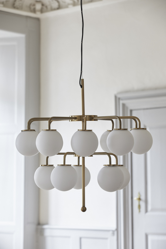 Plafonnier 'Paloma' - Blanc/Laiton