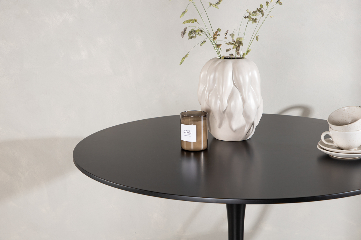 Table à manger 'Greta' Ronde 100cm - Noir