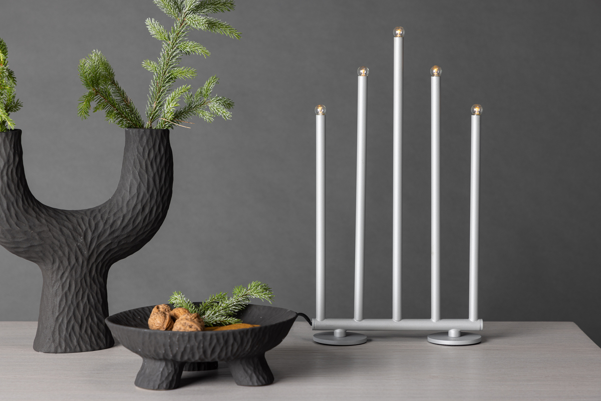 Lampe de table 'Vemdalen' 40cm - Argent