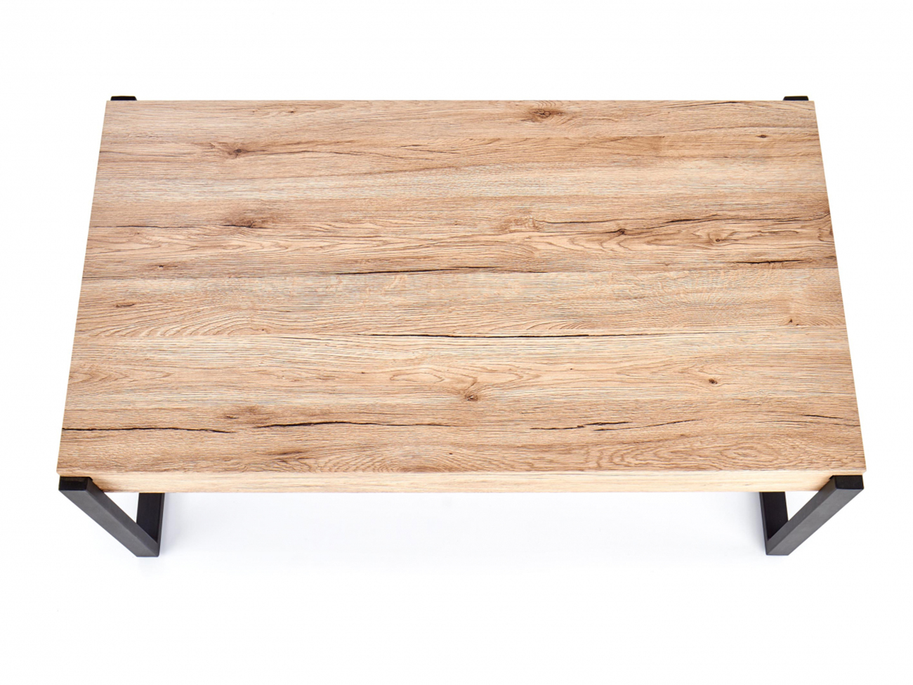 Table 'Wood' 110x64cm - Naturel/Noir