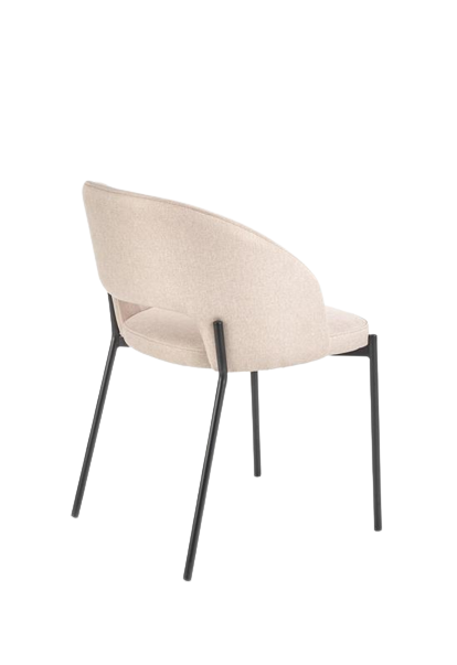 Chaise 'Mieres' - Beige/Noir