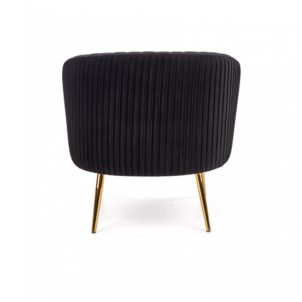 Fauteuil 'Black Velvet' - Noir