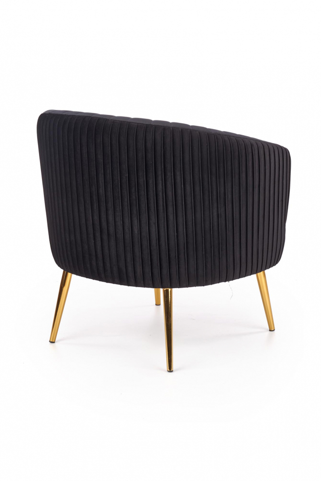 Fauteuil 'Black Velvet' - Noir