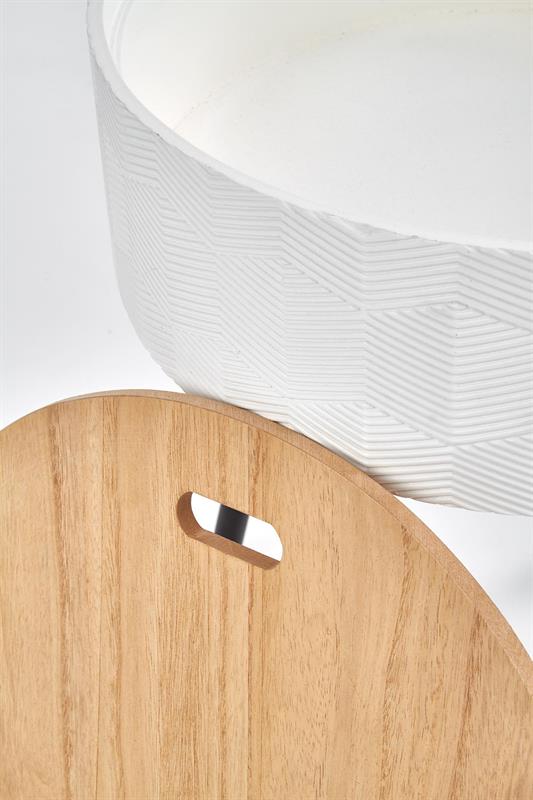 Table d'appoint 'Aura' - Blanc