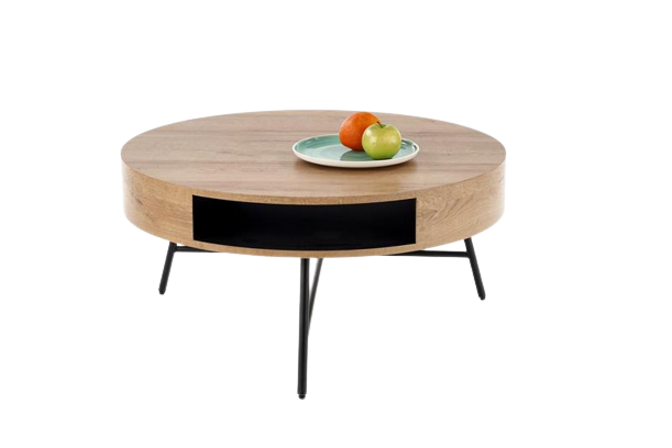 Table basse 'Vansbro' - Chêne/Noir