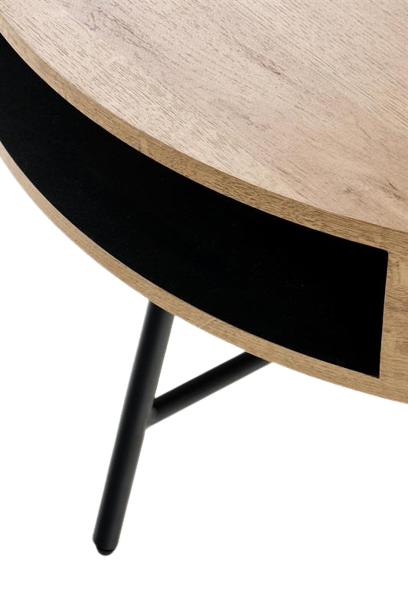 Table basse 'Vansbro' - Chêne/Noir