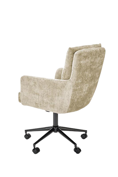 Chaise de bureau 'Merida' - Beige/Noir