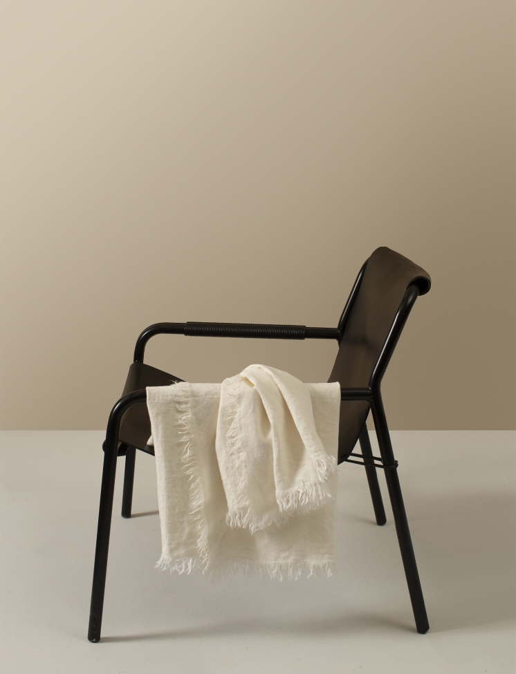 Plaid 'Merlin' 130x170 - Blanc