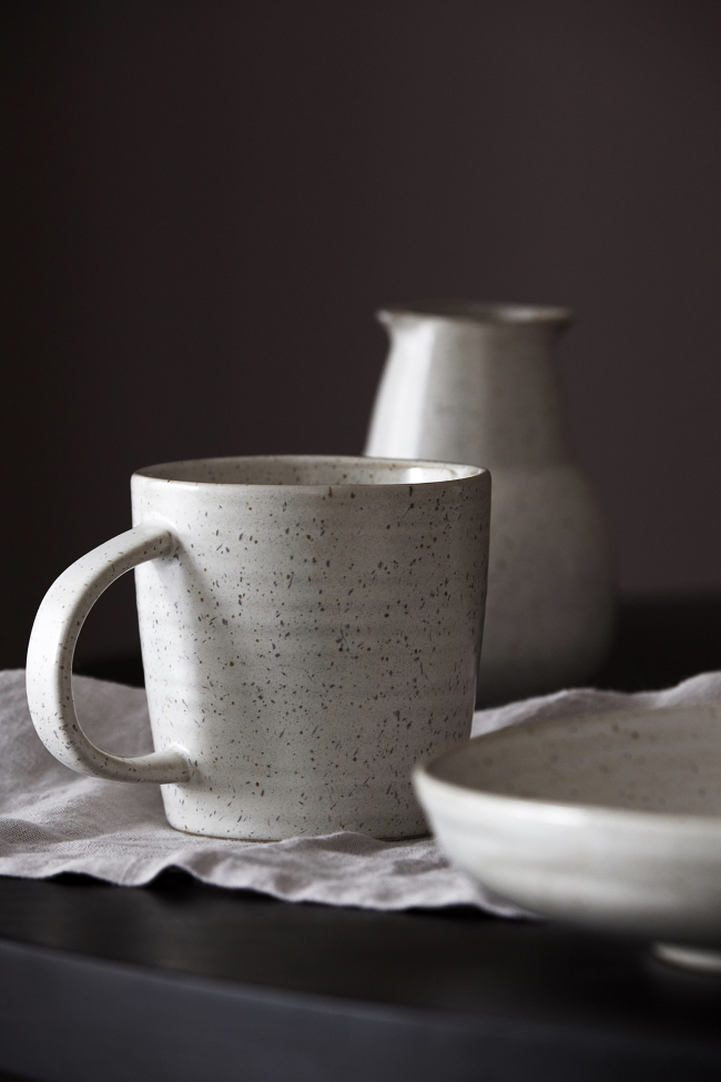 Tasse 'Pion' - Gris/Blanc