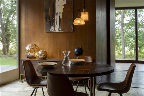 Table à manger 'Class' Ronde 120cm - Brun