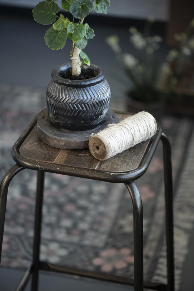 Tabouret 'Dill' - Bois/Métal