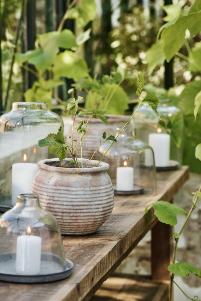 Banc avec étagères 'Unique' - Naturel