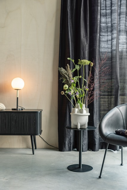 Table d'appoint 'Snow' 35x35 - Noir