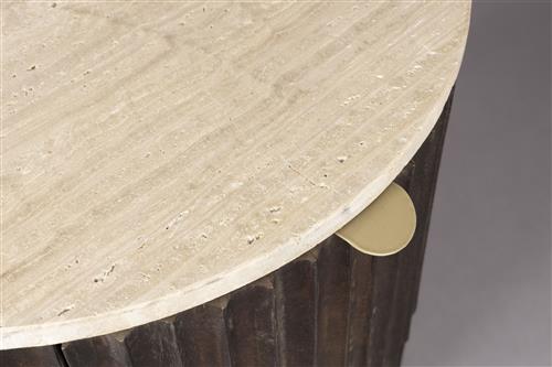 Table de nuit 'Marlow' - Brun