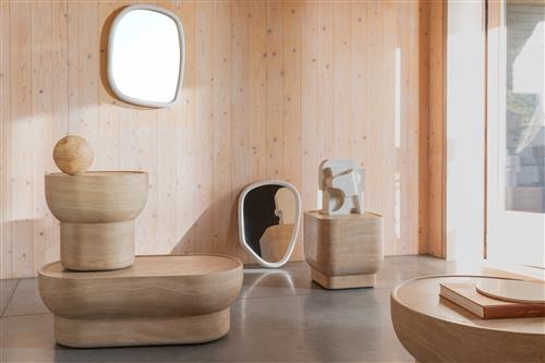 Table d'appoint 'Noble' Carrée - Beige