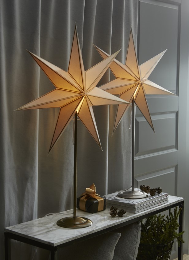 Étoile de Noël 'Nicolas' - Blanc