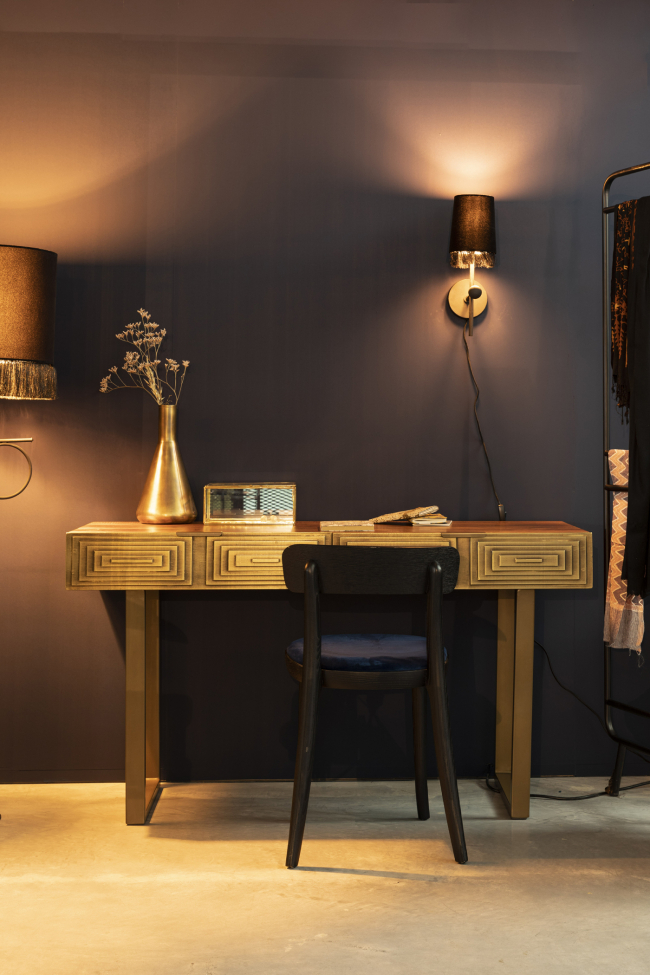 Table console 'Volan' - Or