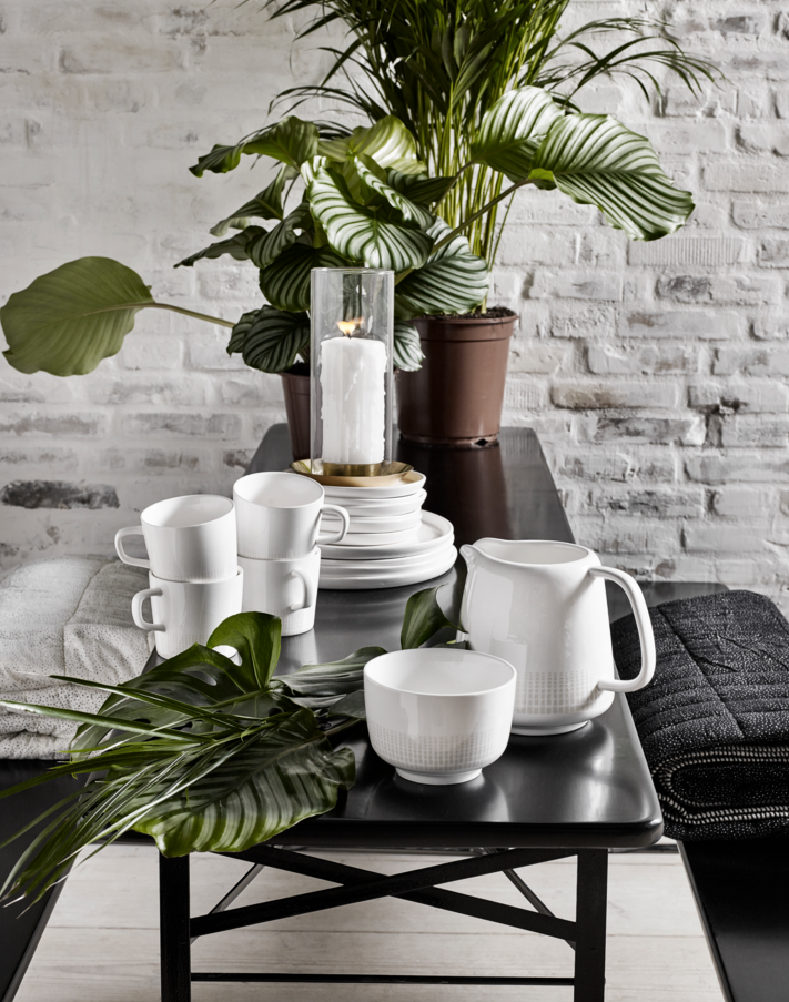 Table et bancs 'Garden' 160x60cm - Noir