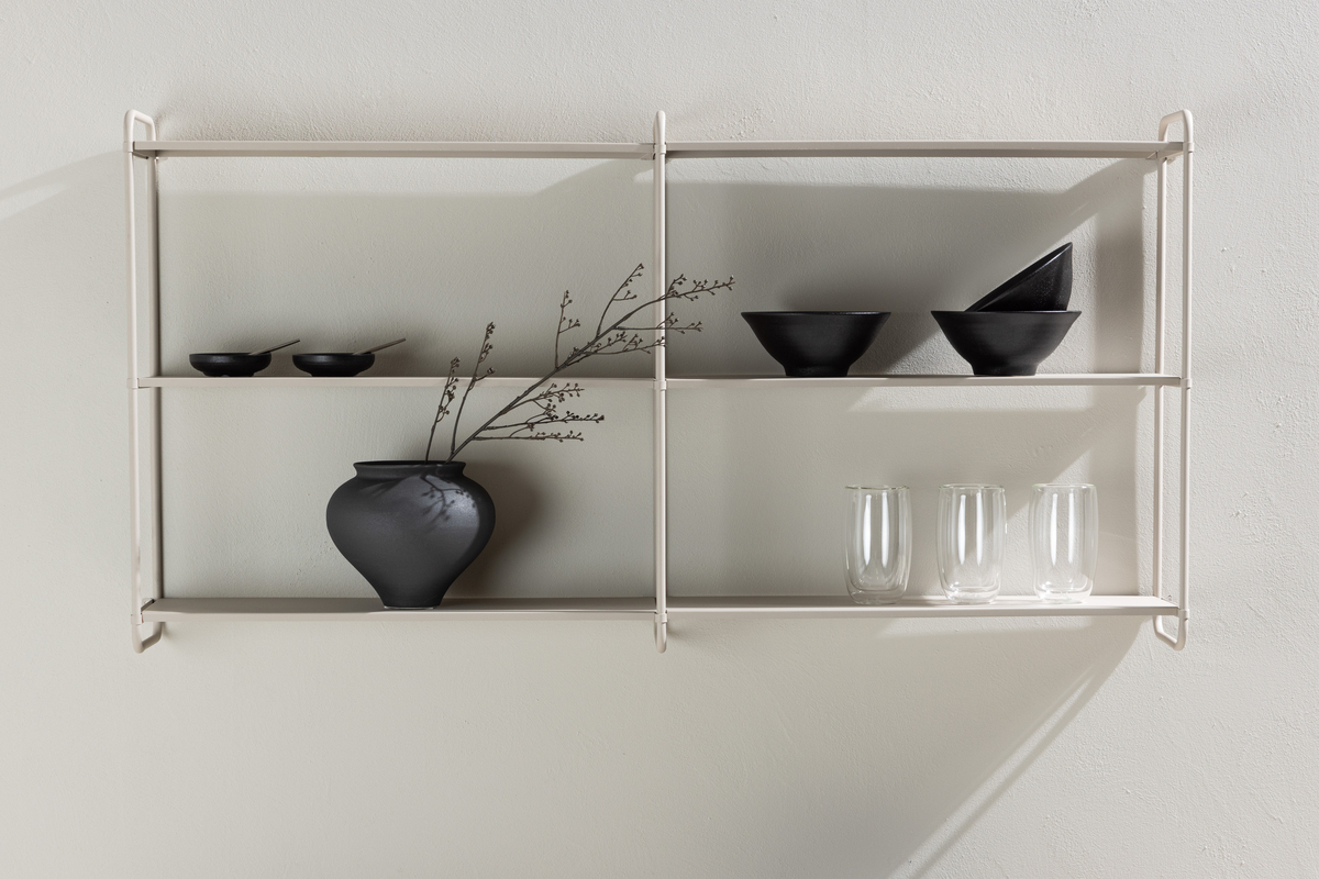 Étagère 'Fontaine' 122cm - Beige