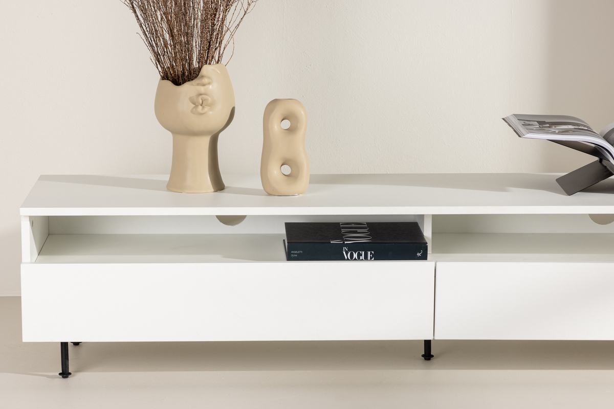 Meuble TV 'Varberg' - Blanc