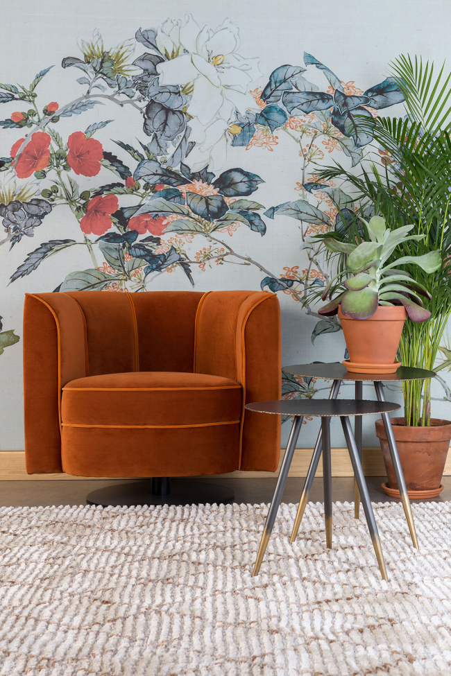 Fauteuil 'Flower' - Orange