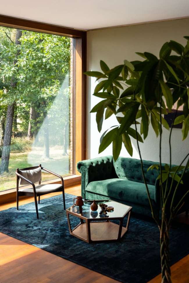 Chaise 'Torrance' - Noyer/Beige