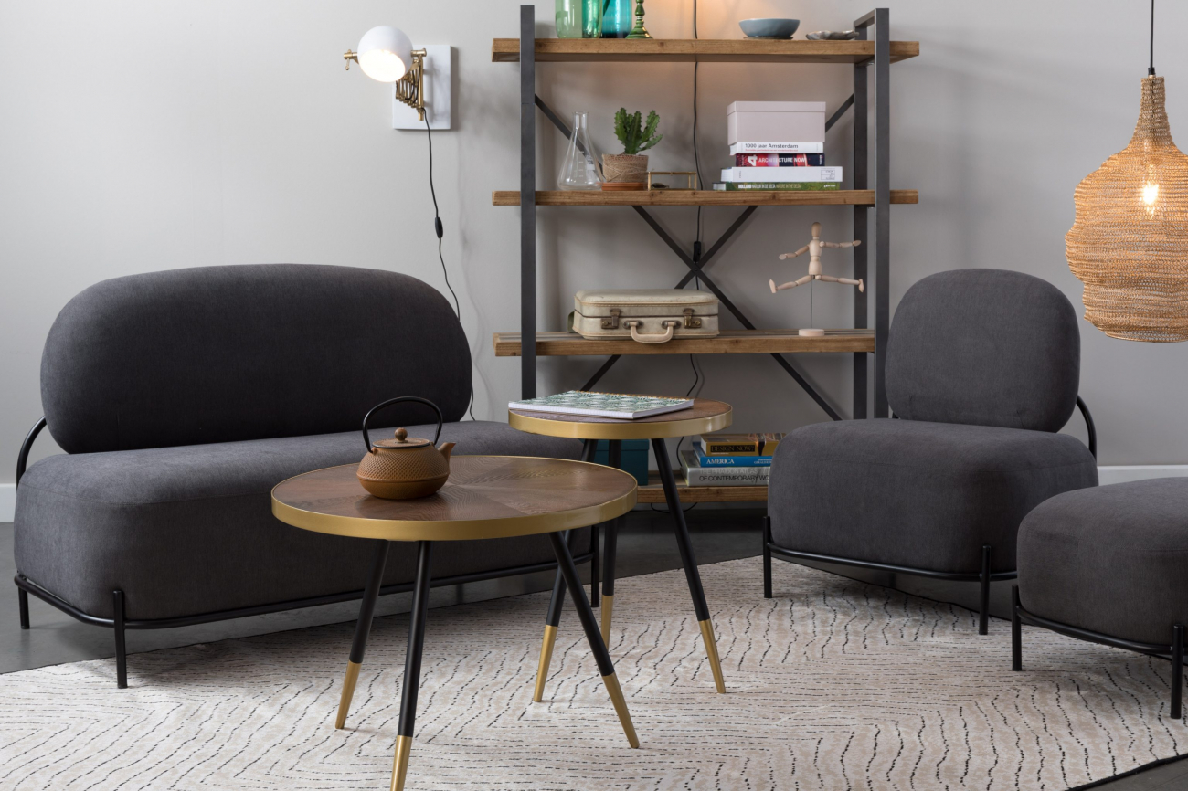 Fauteuil 'Polly' - Gris