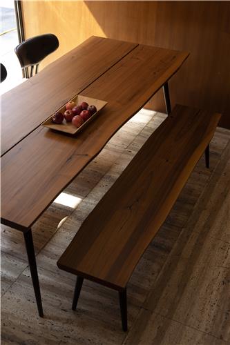 Banc 'Alagon' 180x40 - Brun