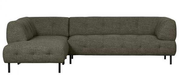 Canapé d'angle gauche 'Lloyd' - Vert