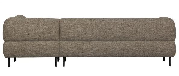 Canapé d'angle droit 'Lloyd' - Brun foncé