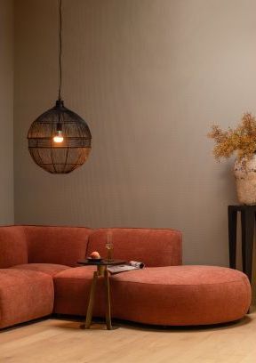 Canapé droit 'Polly' - Terracotta