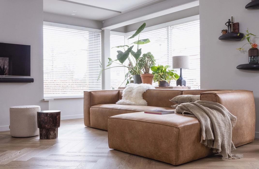 Canapé 'Bean' 4 places - Cognac