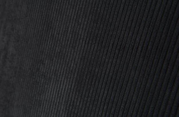 Canapé d'angle 'Thomas' - Rayé Gris foncé