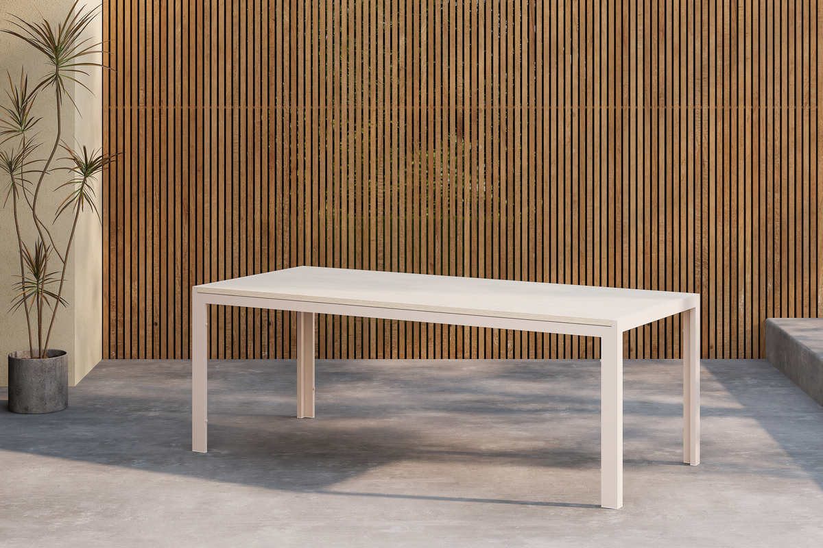 Table de jardin 'Noto' 205x90cm - Beige