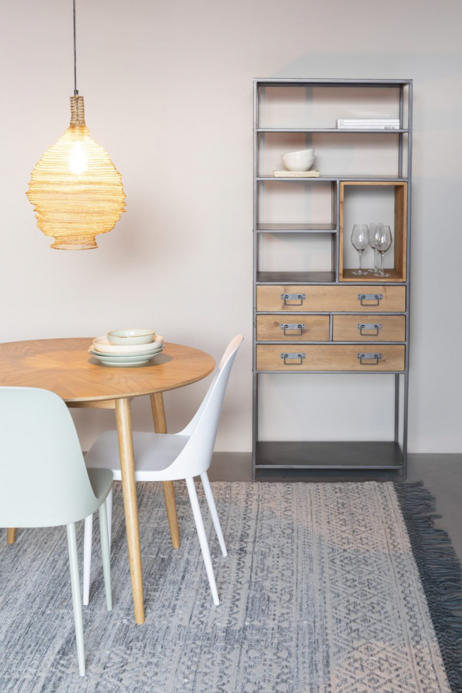 Étagère 'Samuel' - Naturel/Noir