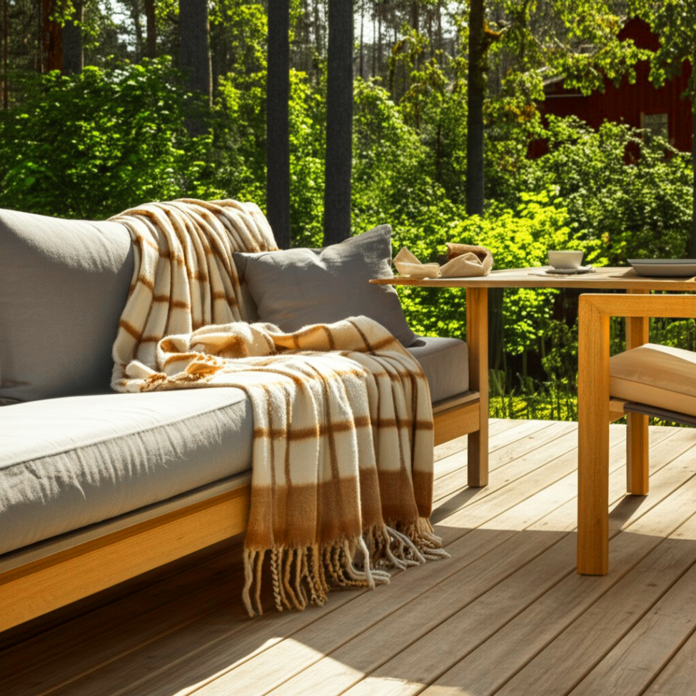 Plaid ' Rachel ' 130 x 170 cm - Jaune