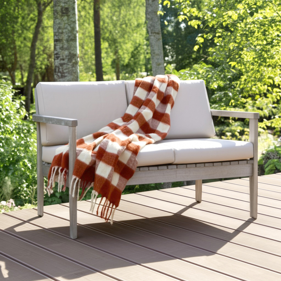 Plaid ' Phoebe ' 130 x 170 cm - Rose