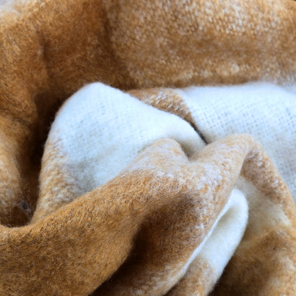 Plaid ' Phoebe ' 130 x 170 cm - Jaune