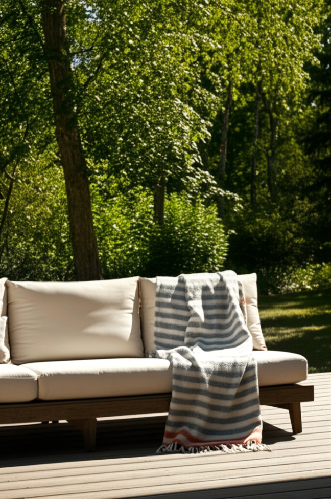 Plaid ' Monica ' 130 x 170 cm - Rose