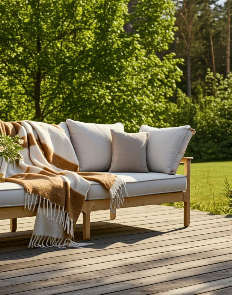 Plaid ' Carrie ' 130 x 170 cm - Jaune