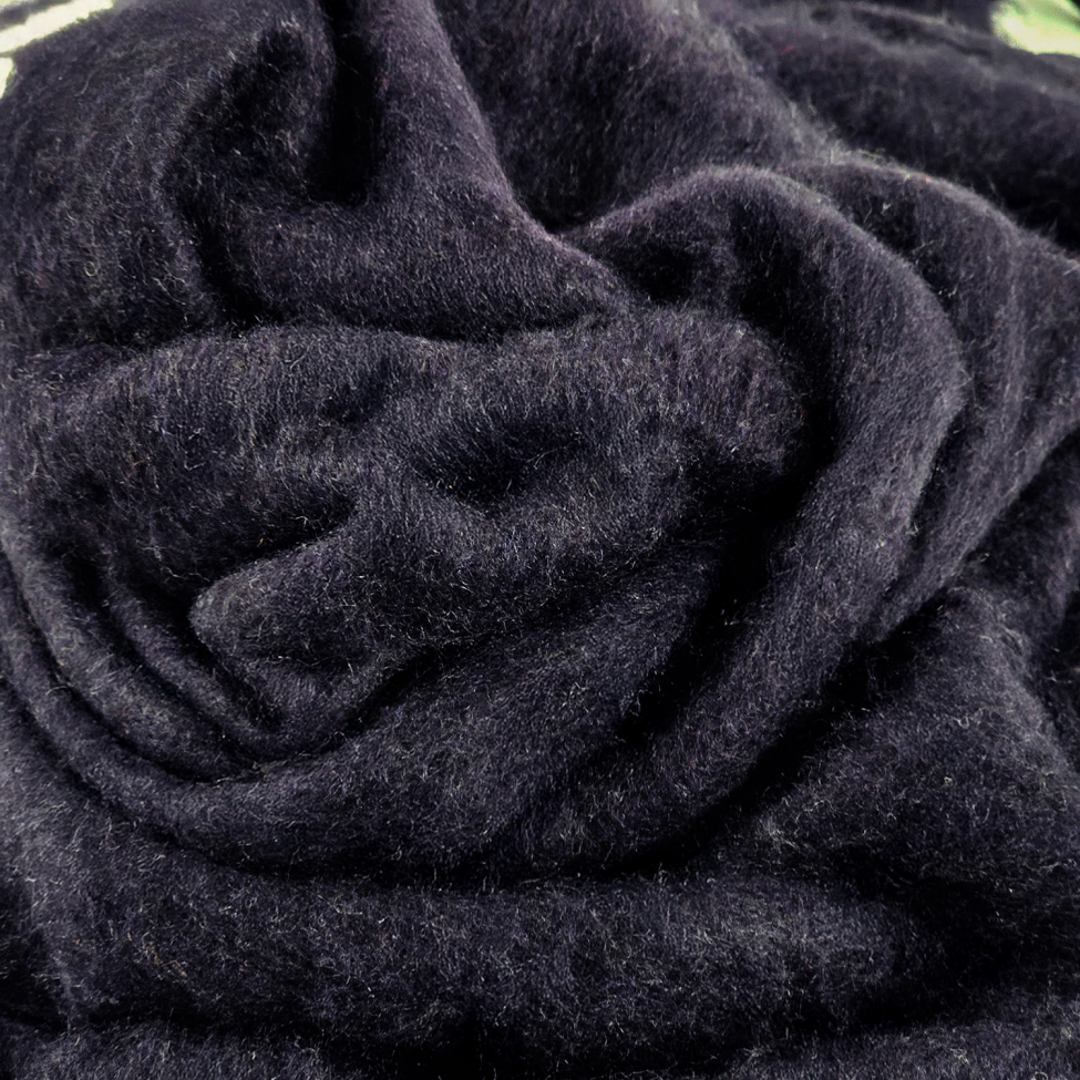 Plaid ' Samantha ' 130 x 170 cm - Noir