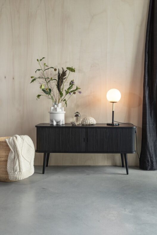 Meuble TV 'Barbier' - Noir