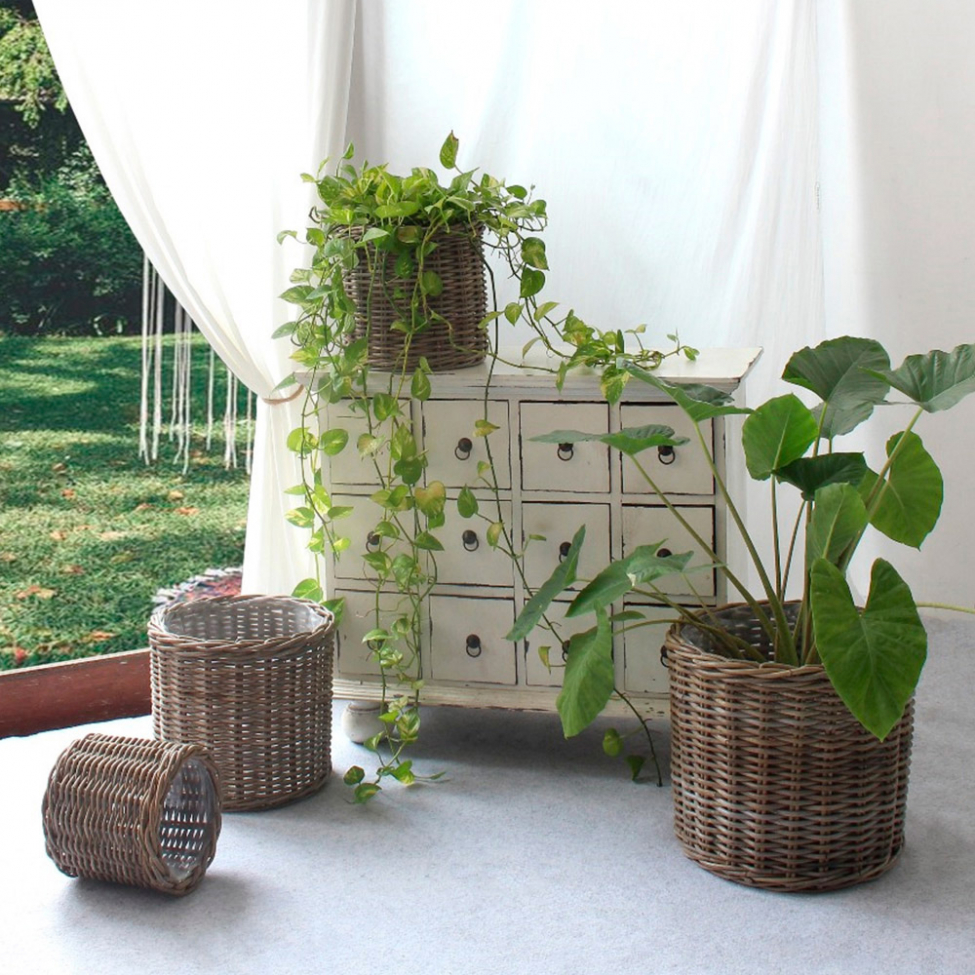 Panier 'Bogor' 4-pack - Naturel