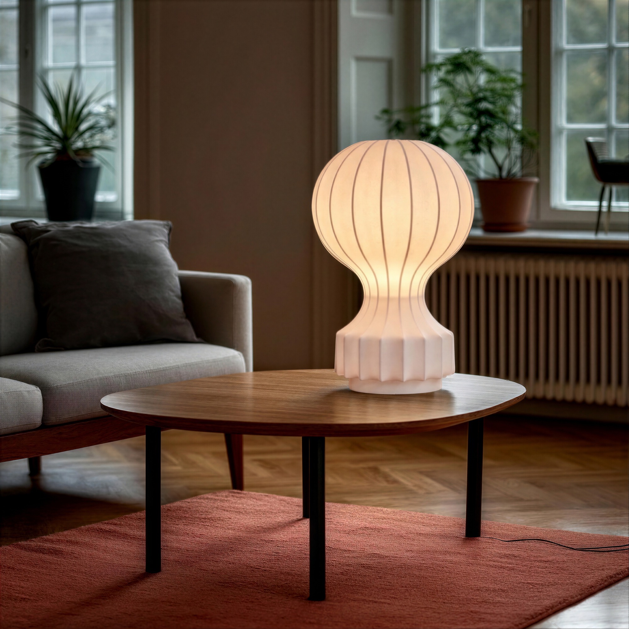 Lampe 'Senigallia' L - Blanc/Blanc