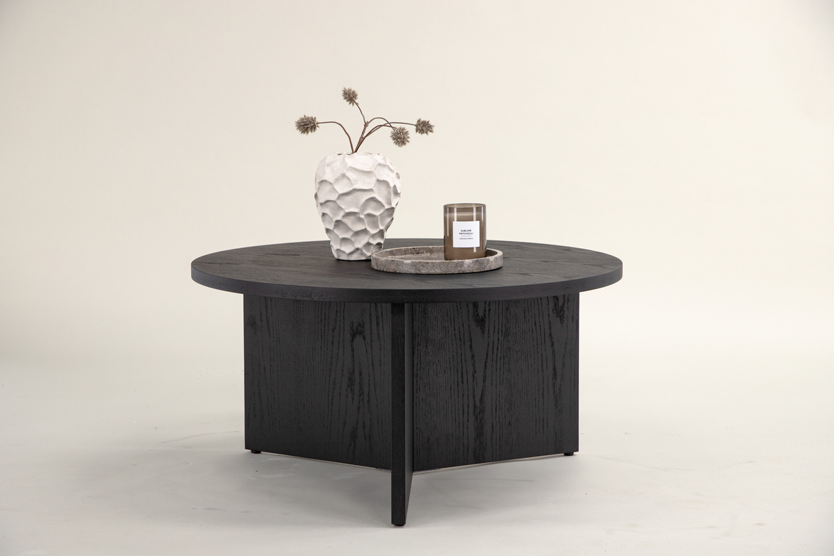 Table basse 'Smögen' Ronde 65cm - Noir
