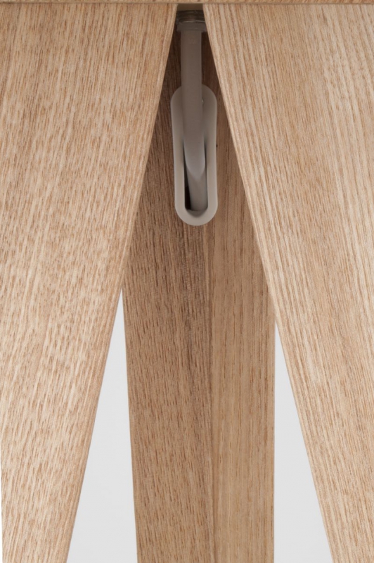 Lampe sur pied 'Tripod' - Bois et blanc