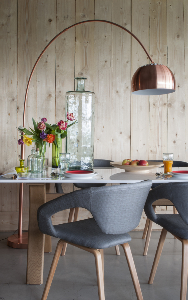 Lampadaire 'Bow' - Cuivre